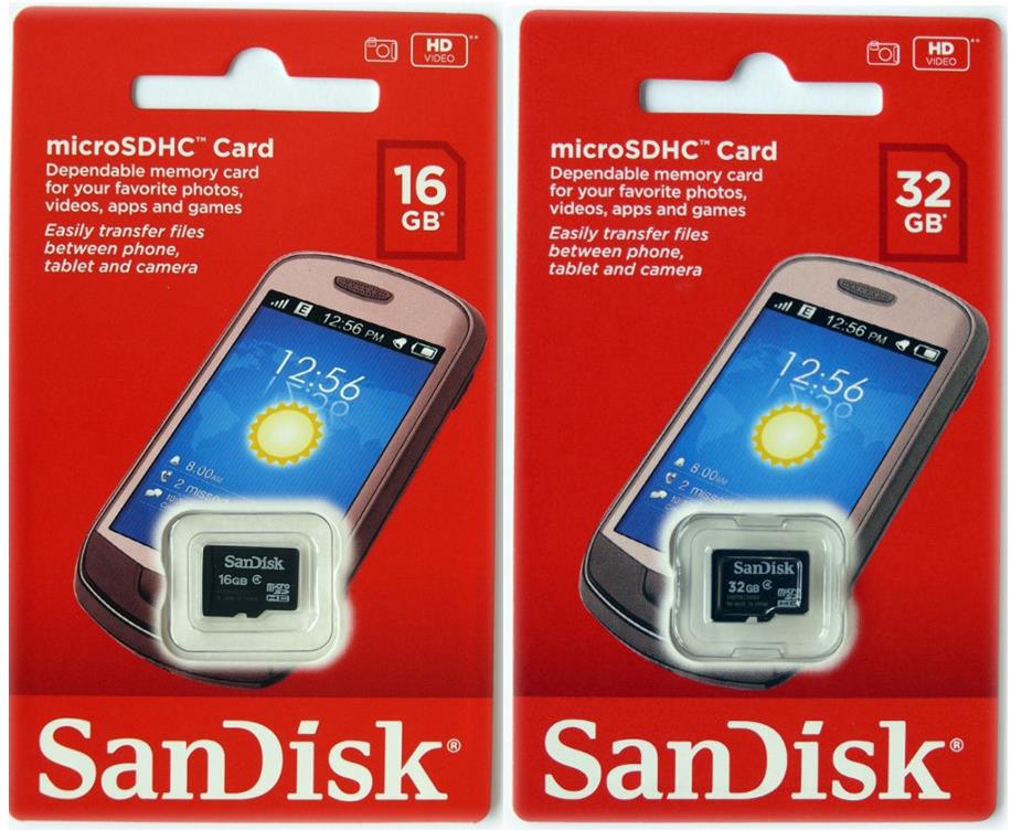 Micro SD 32GB 16GB 8GB SanDisk Smart Android Phone Memory Card SamSung
