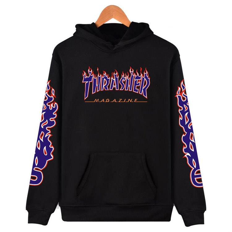 thrasher sweatpants flame
