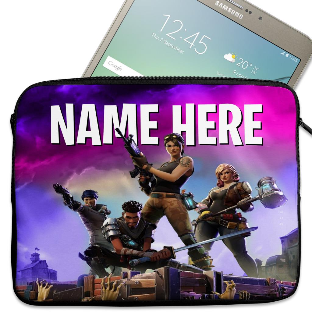 details about personalised tablet cover fortnite neoprene sleeve game case gift 7 10 ks151 - fortnite tablet case