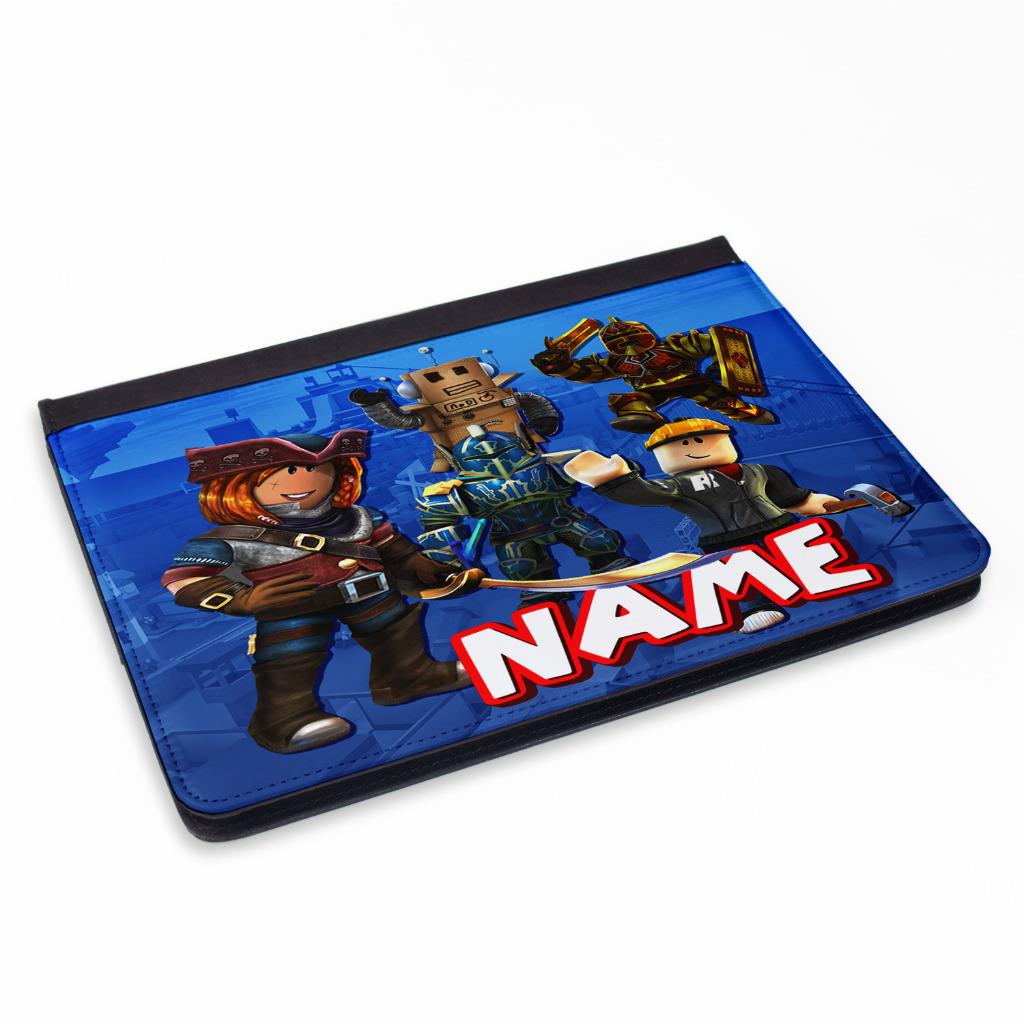 Personalised Ipad Case Roblox Flip Cover 2 3 4 Air Mini Pro Boys