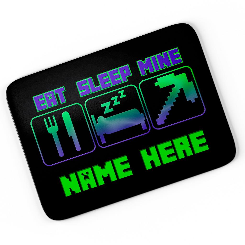 Personalised Gamer Neon Mouse Mat Pad Computer Gaming Craft Gift