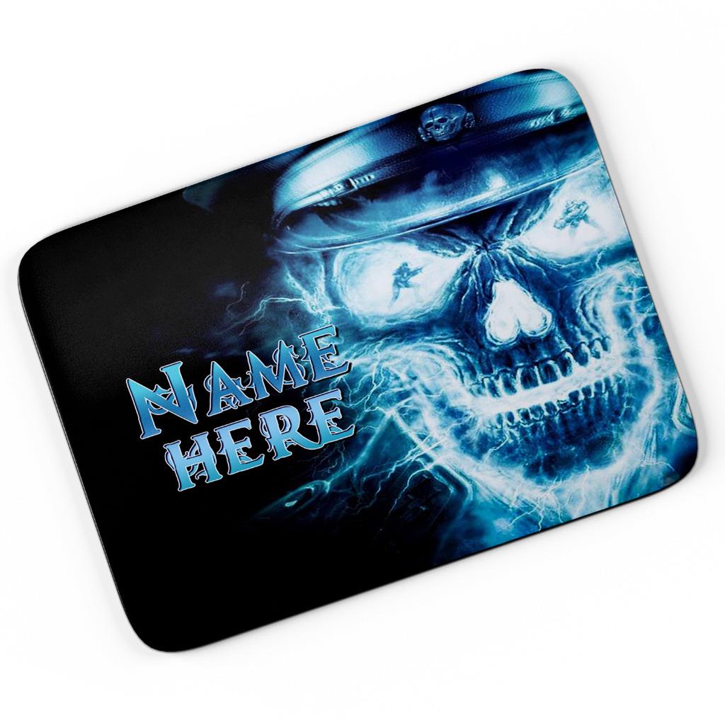 Personalised Gamer Skull Mouse Mat Pad Computer Gaming Nigh Rider