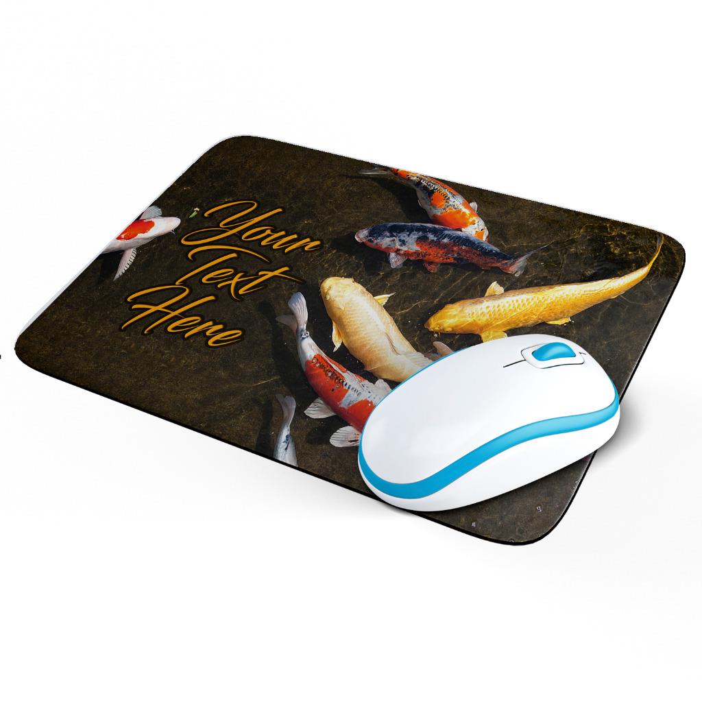 Pond Fish Dad Brother Fishing Gift PC Computer #8736 Koi Carp Mouse Mat Pad