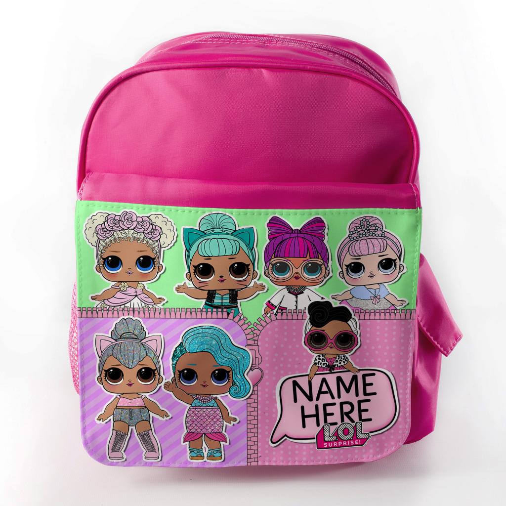 Personalised Girls Backpack LOL DOLL Bag SURPRISE ...