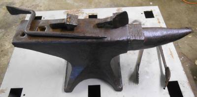 VINTAGE PETER WRIGHT ANVIL - SOLID WROUGHT METAL - BLACKSMITH - 125 ...