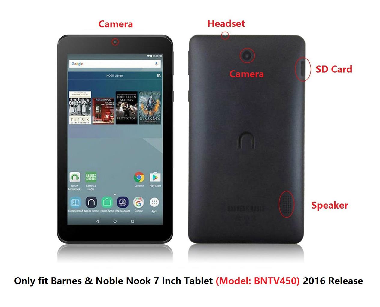 2X Screen Protector for Barnes & Noble Nook tablet 7