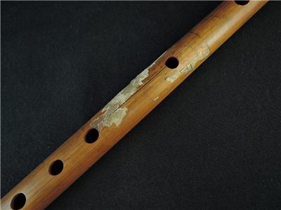b2322:japanese bamboo bone shinobue/transverse flute/yokobue
