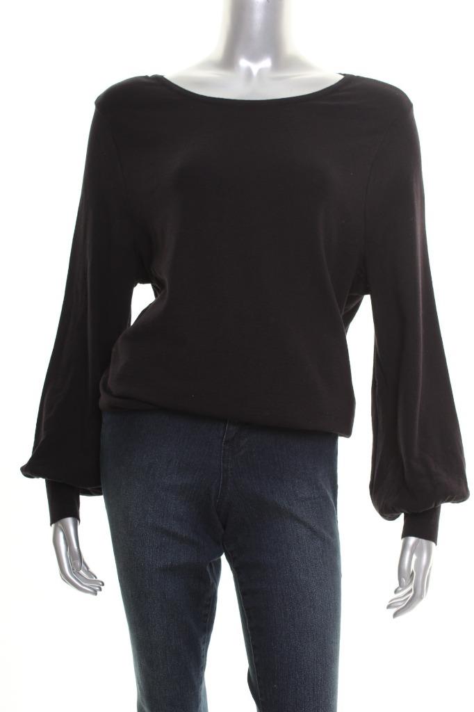 New Women's Alfani Black Bishop Sleeve Sweater Size XXL | eBay
