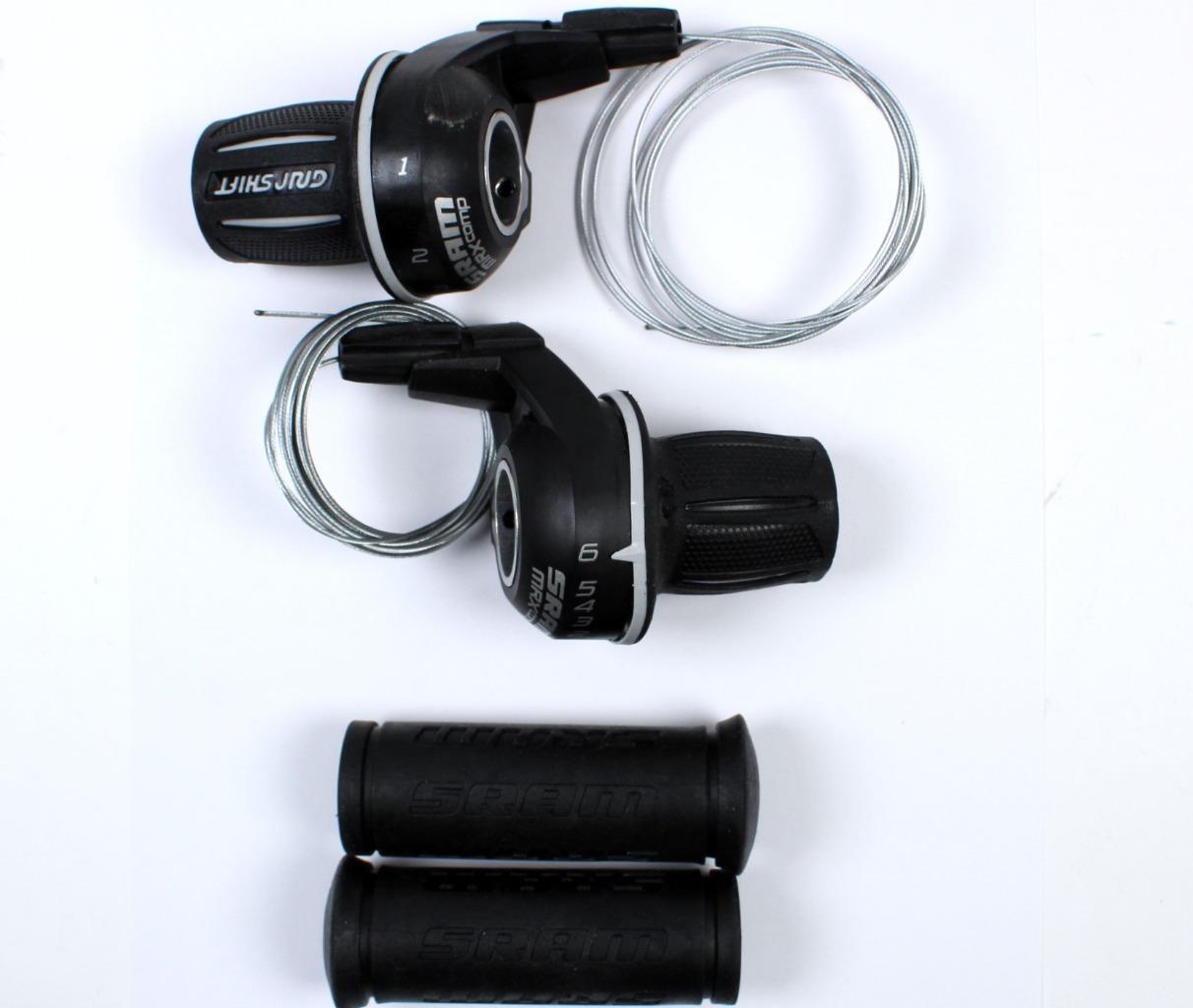 SRAM MRX Comp 3x6 Grip Shift 18Speed Bike Twist Shift Set Cables OPEN
