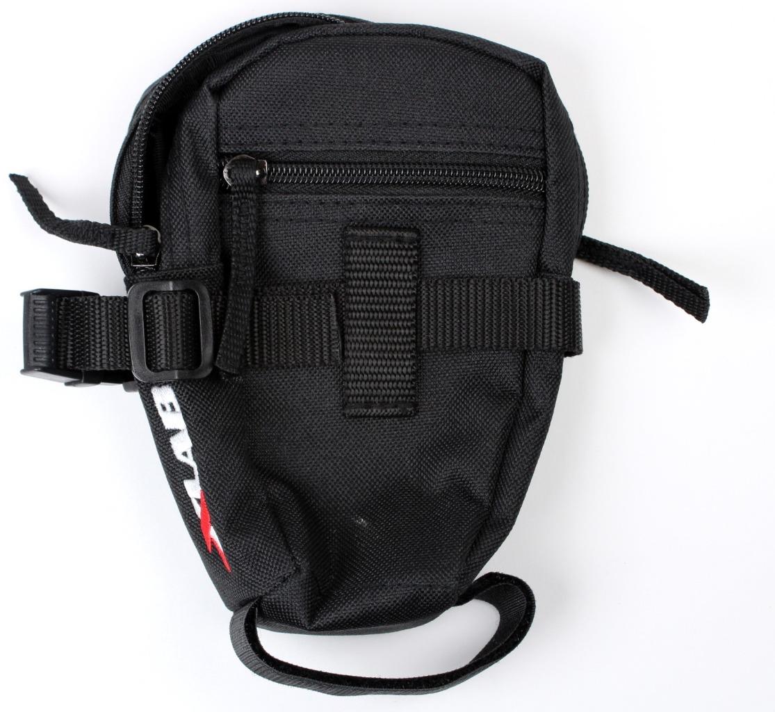 XLAB Mezzo Bicycle Seat Bag Black Medium Size Storage Rear OPEN