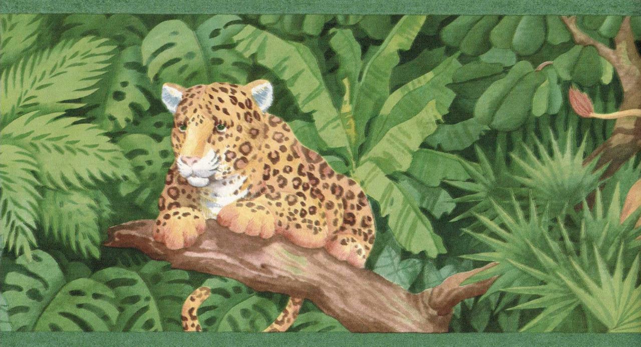 jungle animal wallpaper border