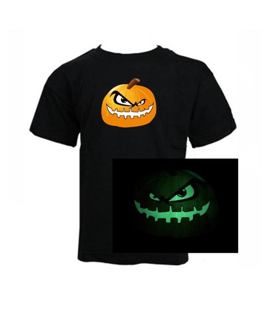 KIDS Limited Edition /"GLOW in the DARK/" Spider web Boys T-shirt HALLOWEEN