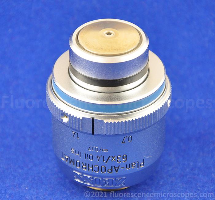 Zeiss Plan-Apochromat 63x / 1.4, ∞/0.17 Oil Iris Microscope