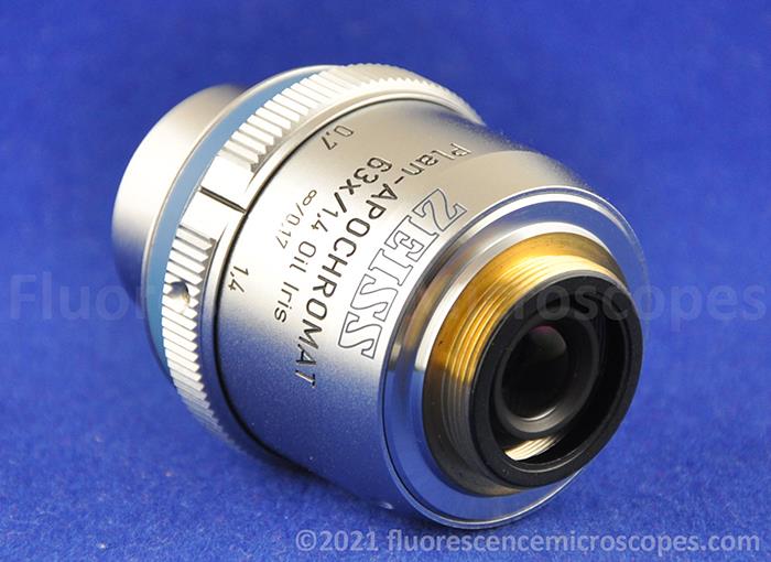 Zeiss Plan-Apochromat 63x / 1.4, ∞/0.17 Oil Iris Microscope