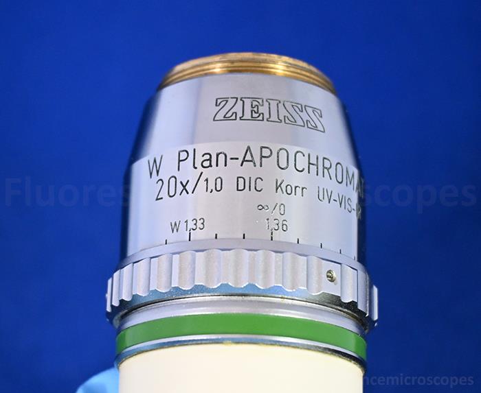 Zeiss Plan-Apochromat 20x / 1,0 Water DIC Korr UV-VIS-IR ∞ / 0 Microscope Objective