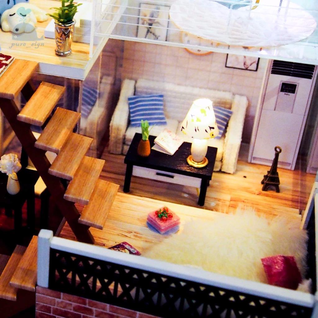 Progetto fai da te Handcraft in miniatura casa di bambole in legno un metro Sun