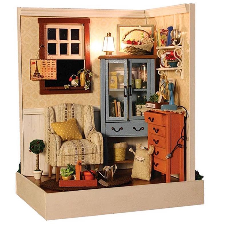 DIY Handcraft Miniature Project Kit Wooden Dolls House The Dawn