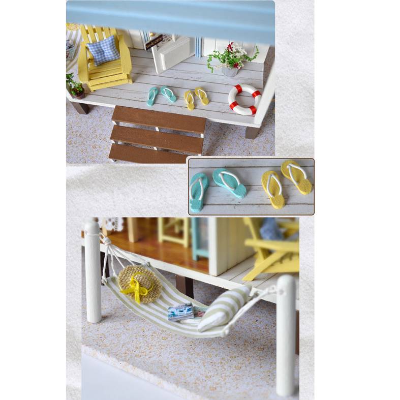 DIY Handcraft Miniature Project Wooden Dolls House Music The Happiness