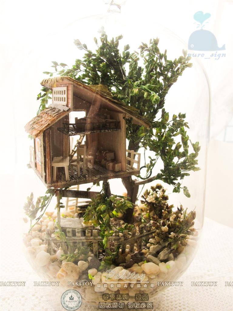 diy miniature tree house