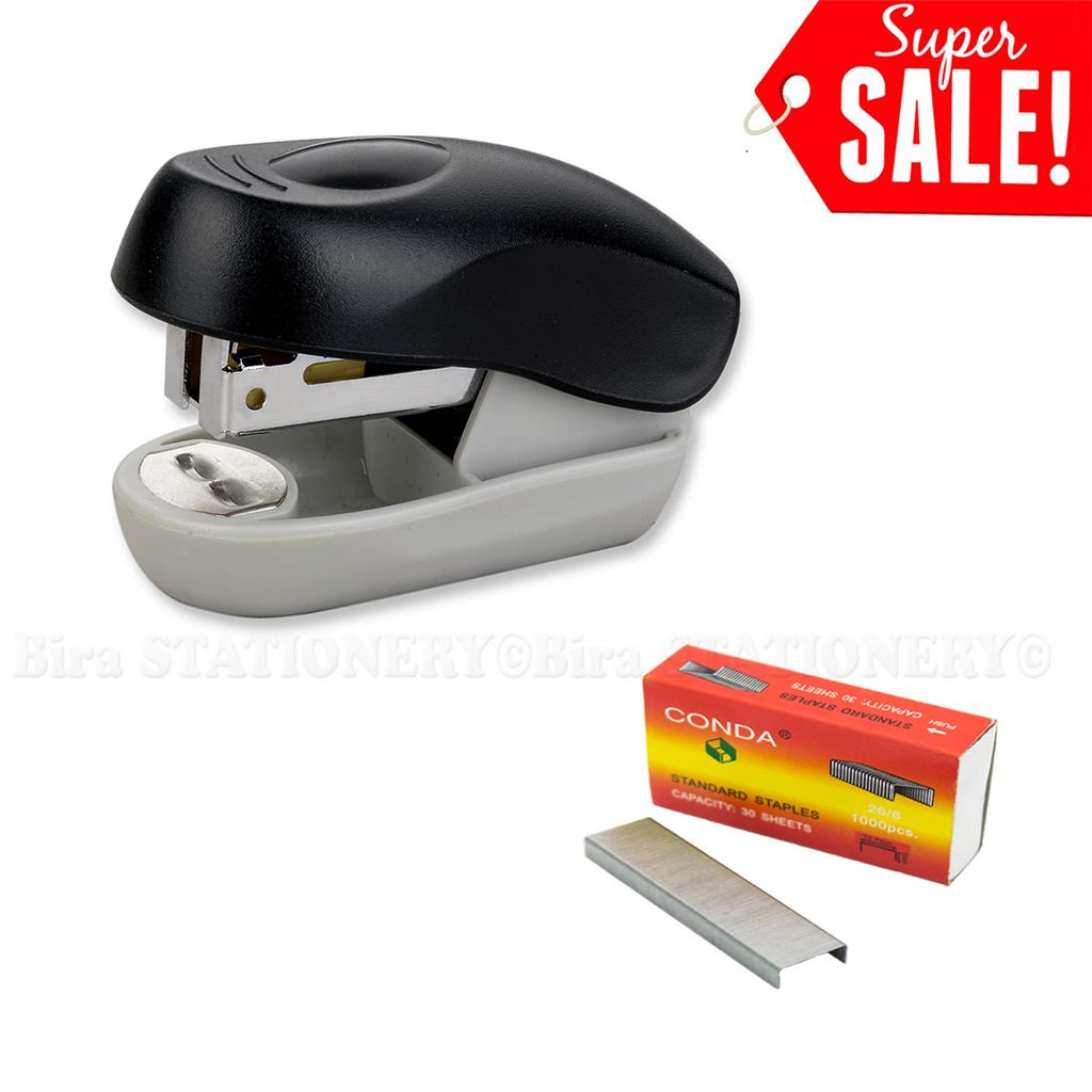 Standard Mini Plastic stapler With Staples & Stapler Remover 8 sheets