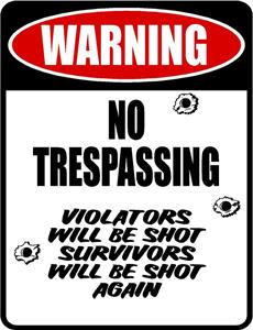 will be shot, survivors will be shot again"  funny parking