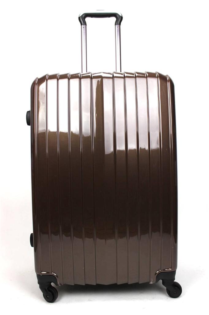 Light Weight Hard Shell 4 Wheel Spinner Suitcase ABS Luggage Trolley ...