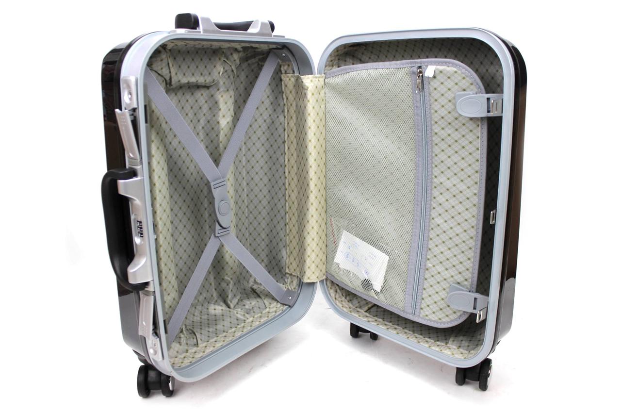 ABS Rockland PVC Hard Shell 4Wheel Spinner Suitcase Travel Luggage ...