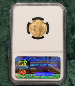 1922 B NGC MS 66 Switzerland GOLD 10 Francs Helvetia, Gem MS 66 Certified Coin