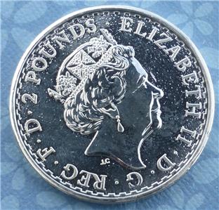 Britannia 2016 Britannia 1oz .999 Fine Silver Great Britain 2 Pounds