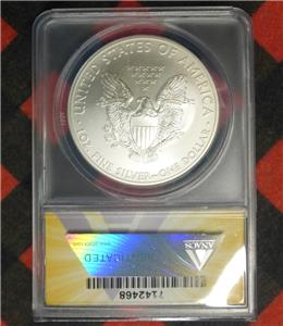 Silver Eagle Dollar, 2011(S) ANACS MS 69, 1oz .999, WDDO-001 Wide