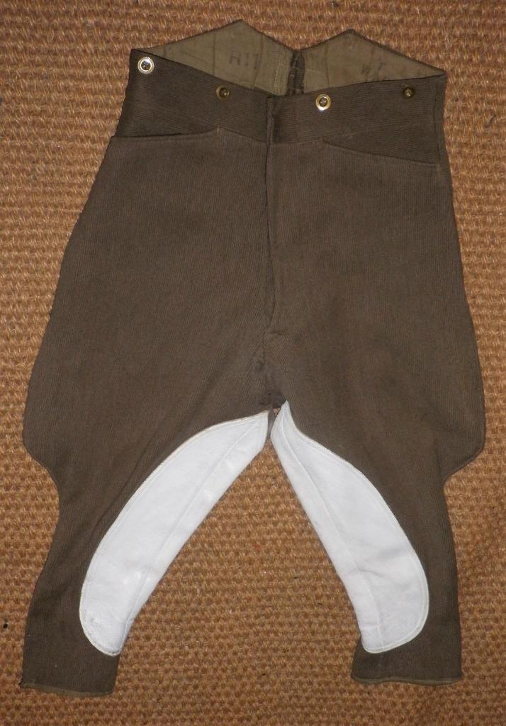 Vintage Gents Olive Green Elephant Ear Style Military Breeches 30 Waist Vintage Gents Olive Green Elephant Ear Style Military Breeches 30 Waist