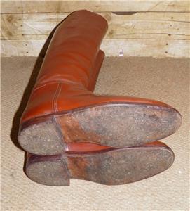 Bottes D'équitation Moss Bros Covent Garden - Cuir - Taille Environ UK 7/8 - Occasion