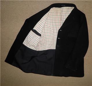 Veste De Chasse Et équitation Vintage Anglaise – Noire 100% Laine – Taille 42 Poitrine