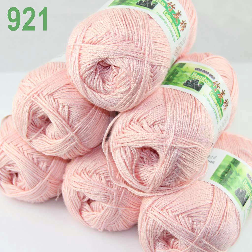 Sale Lot 6 ballsx50g Super Soft Bamboo Cotton Baby Hand Knitting Crochet Yarn 01 
