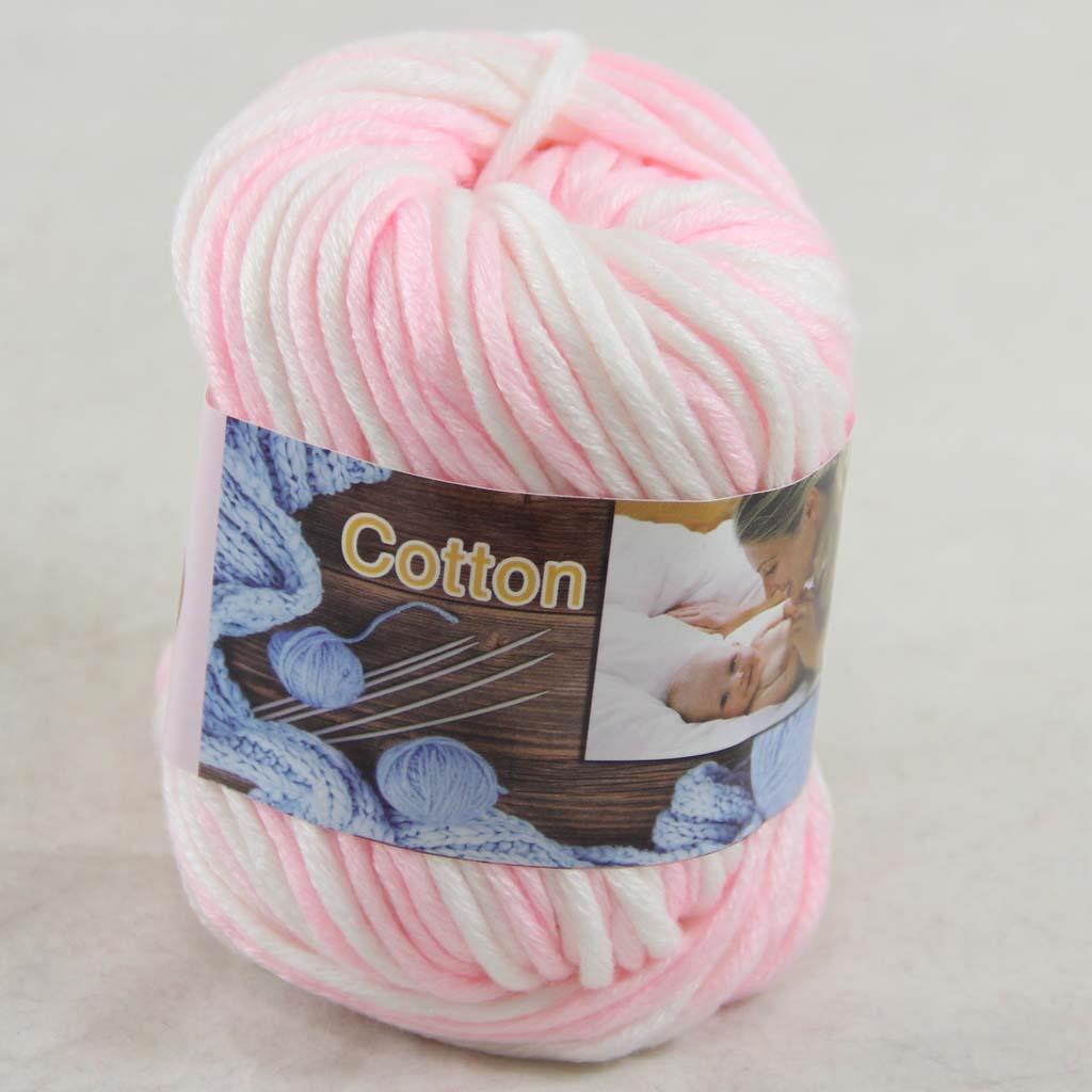 Sale New Lot 6ballsx50g Soft Worsted Cotton Chunky Hand Knitting Quick Yarn 19