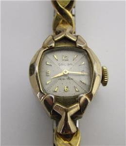 Vintage Gruen Veri-Thin 215 10k Gold Filled Ladies Watch~Parts/Repair