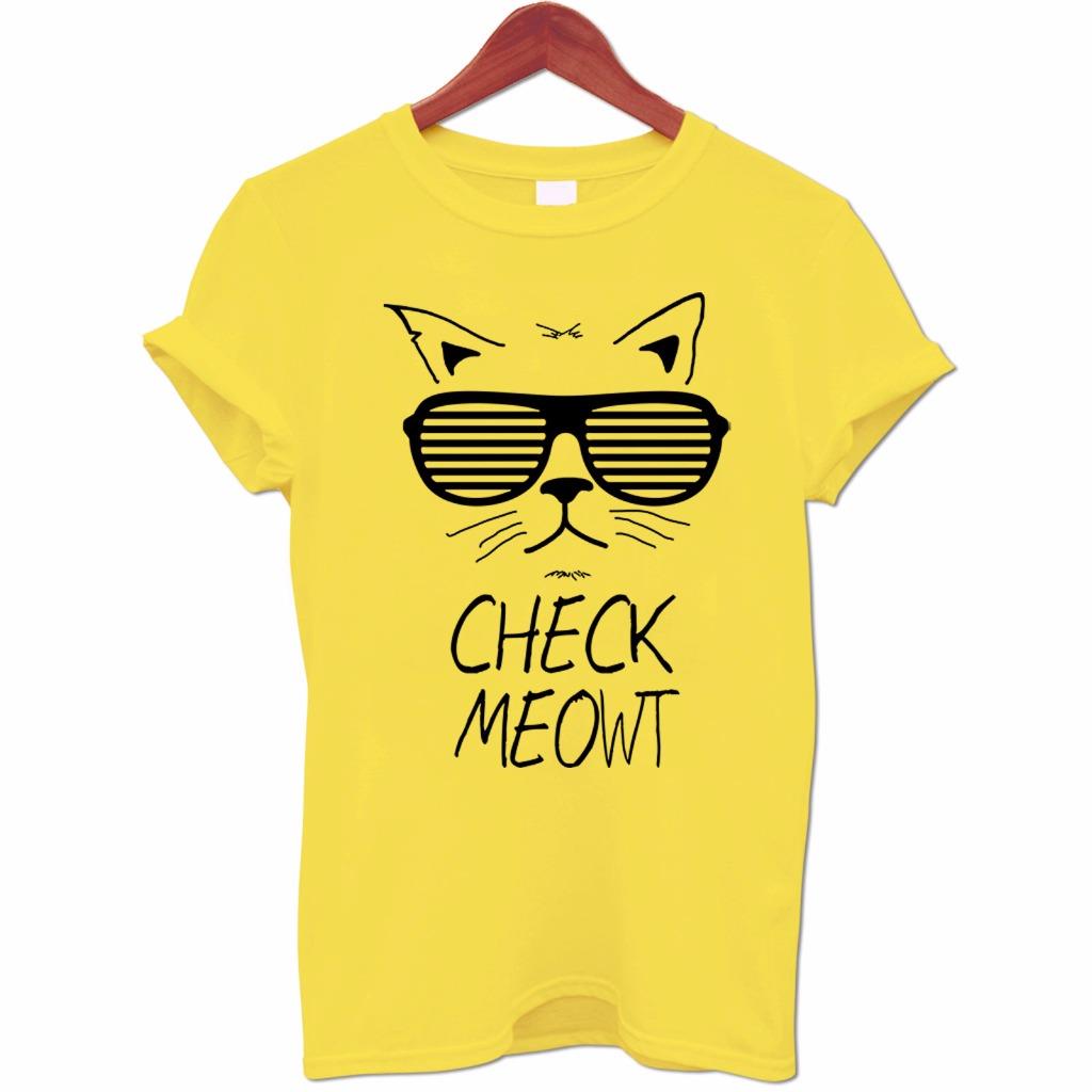 Check Meowt Cat Meow Pet Animal Fashion Funny Hipster Slogan Mens T Shirt