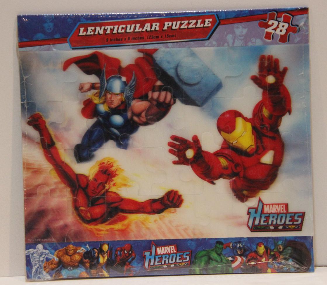 Spider-Man and Marvel Heroes 3D Lenticcular Puzzle (Kids-28 Pieces) - Picture 4 of 4