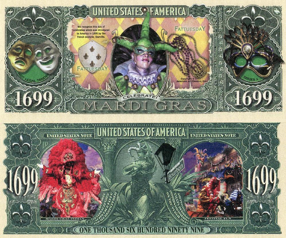 Funny Paper Money, Biker Bills, Currency, Dollars,USA Bill Size) Pack of 5 ea #2 - Picture 11 of 14
