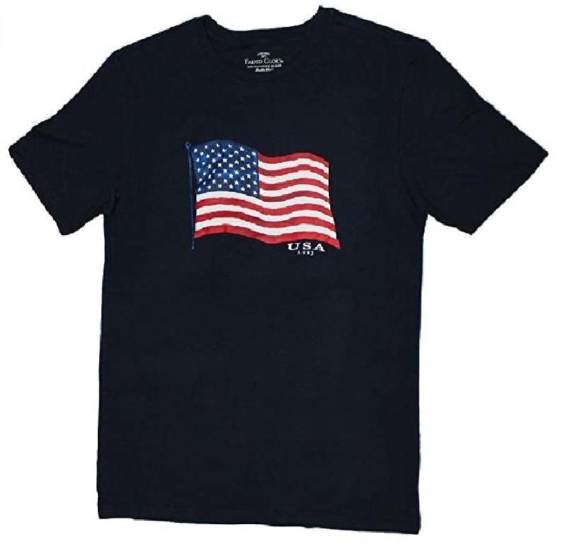 250th July 4th Patriotic Flag T Shirt Navy 2013 S,M,L,XL,2XL,3XL
