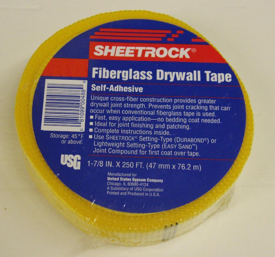 Sheetrock Fiberglass Drywall Tape, Self-Adhesive