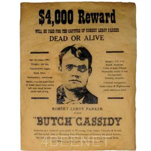 2 WESTERN WANTED POSTERS - replicas - Butch Cassidy & The Sundance Kid ...