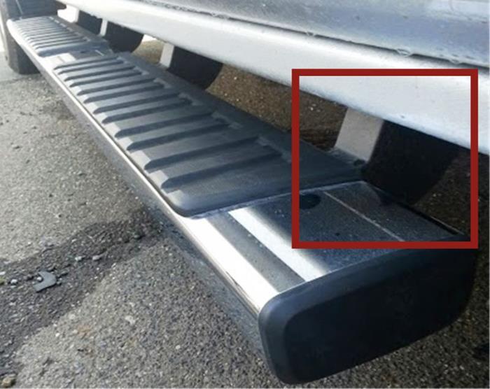 2x Bracket Cover OE Style For 6" 0718 Silverado/Sierra Side Step