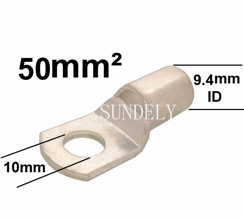 New 20X BATTERY LUGS TERMINALS SUITS 0 B&S CABLE WIRE 10MM STUD SIZE