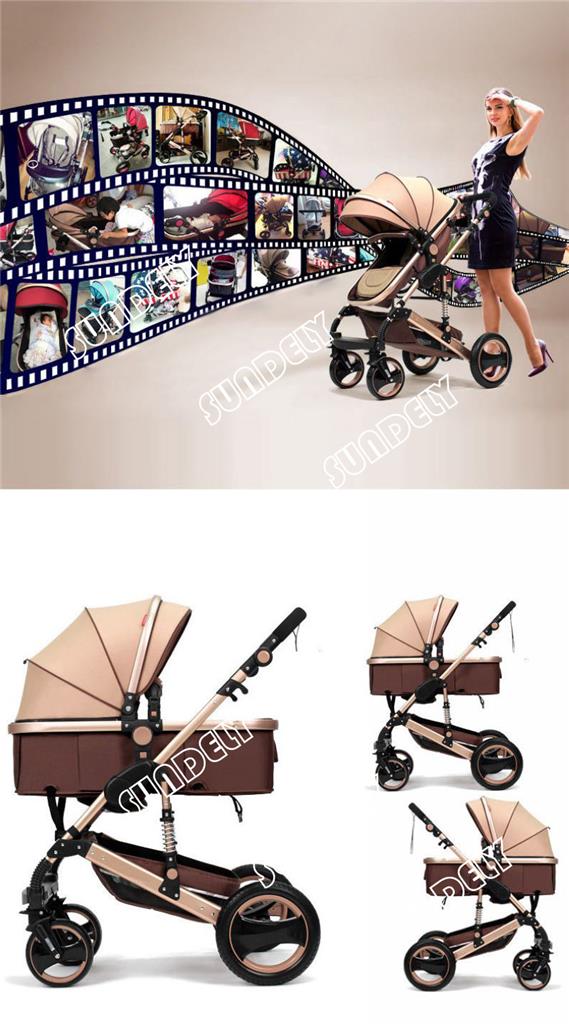 Luxury Newborn Carriage Infant Travel Car Foldable Pram Baby Stroller Pushchair