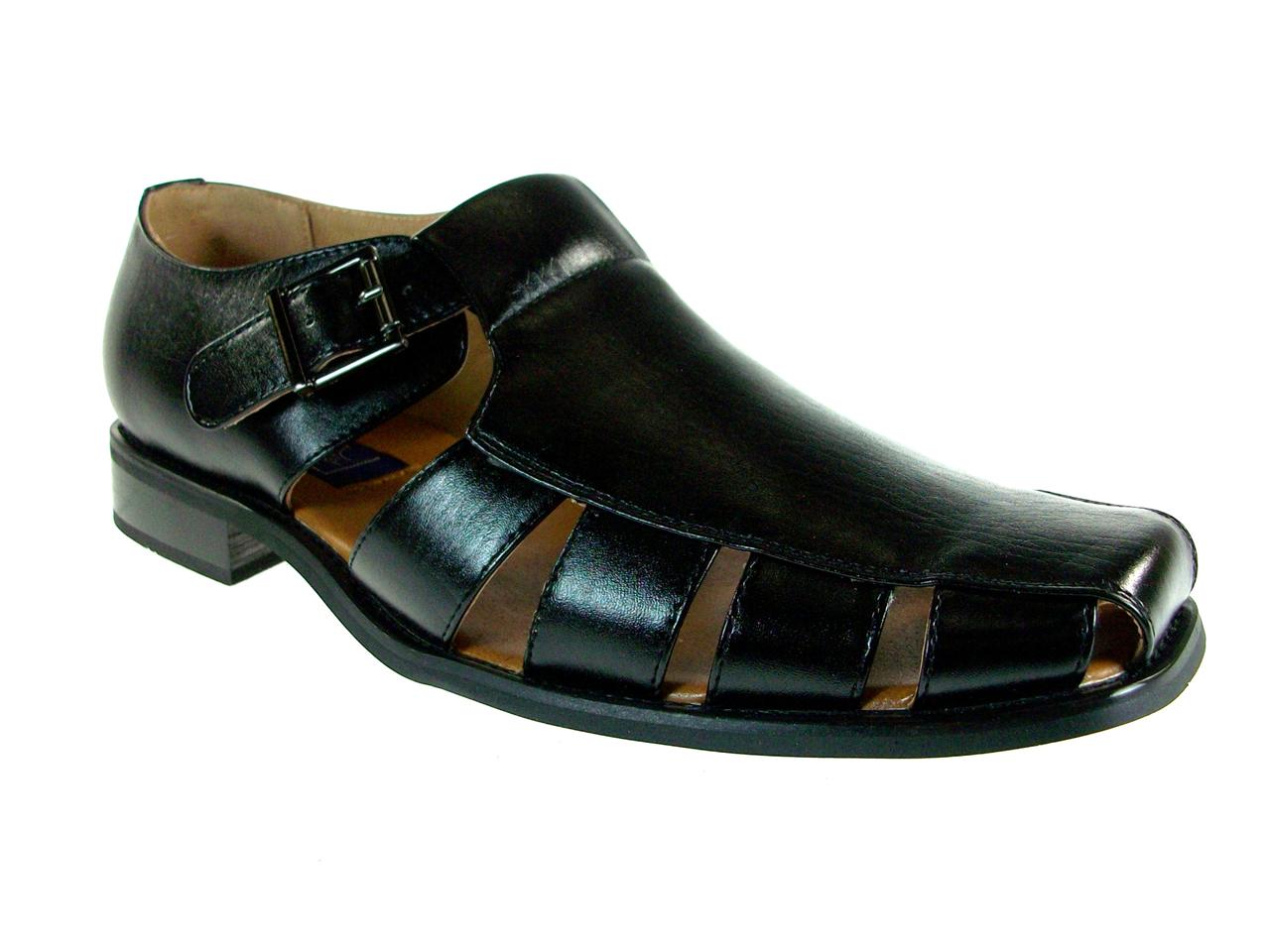 Mens Closed Toe Casual Dress Shoe Sandals w/ Leather Lining 33289 | eBay