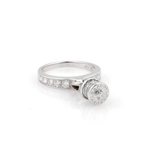 Bvlgari B-Zero1 18K White Gold Diamond #314230B25B Bulgari B.ZERO1 solitaire ring 18 kt white gold with round  main image 3