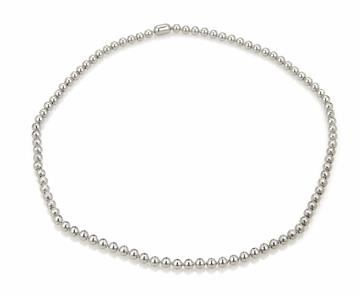 18k cartier 00ct beaded tennis necklace diamond gold
