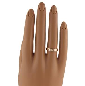 Cartier Mini Love Ring 18Krg Pink Rose #304147C14B Cartier Love 18K Rose Gold Mini Pave Diamond Ring – The Back  main image 3