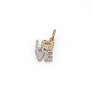 Tiffany & Co. Diamond 18k White Rose Gold LOVE Pendant | eBay